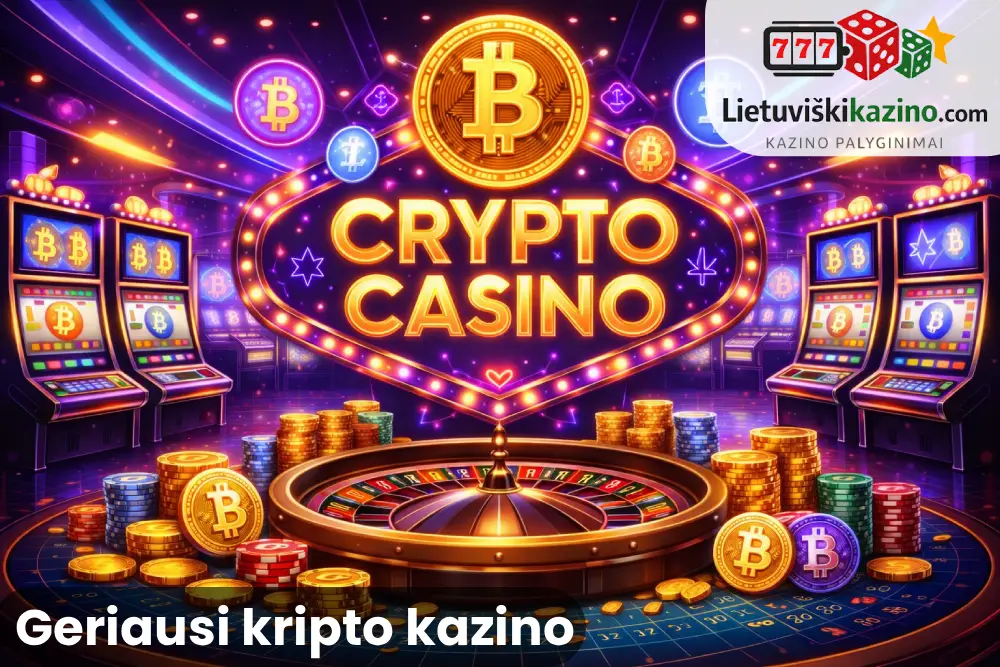 Dabar su kripto gali žaisti lošimo automatais, išbandyti kazino stalo žaidimus ir dar daugiau.